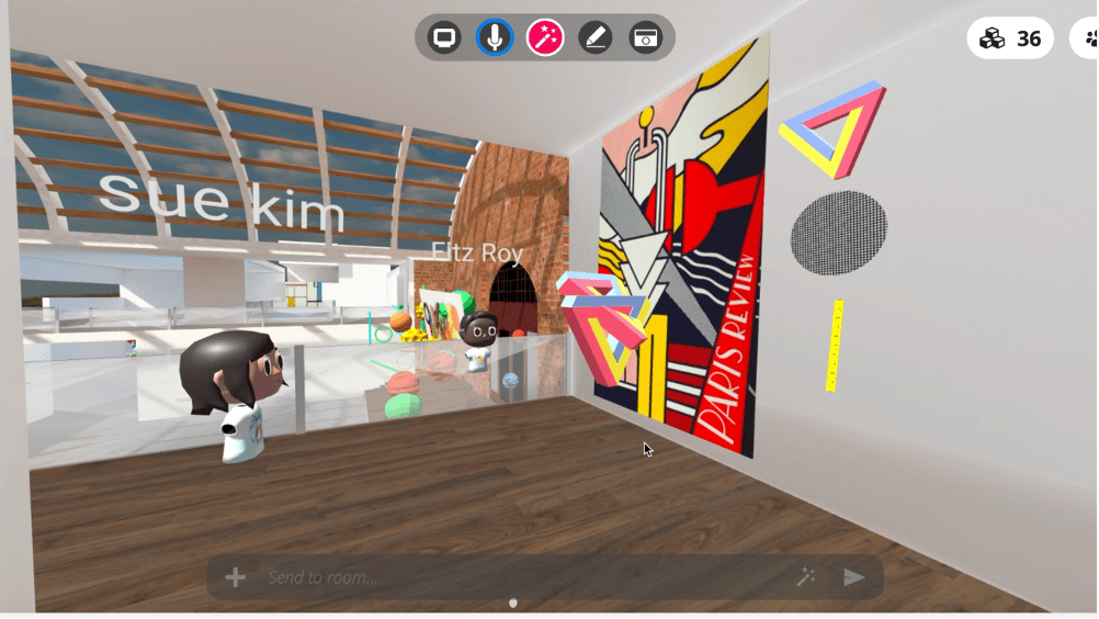 Image of proposed VR museum platform.