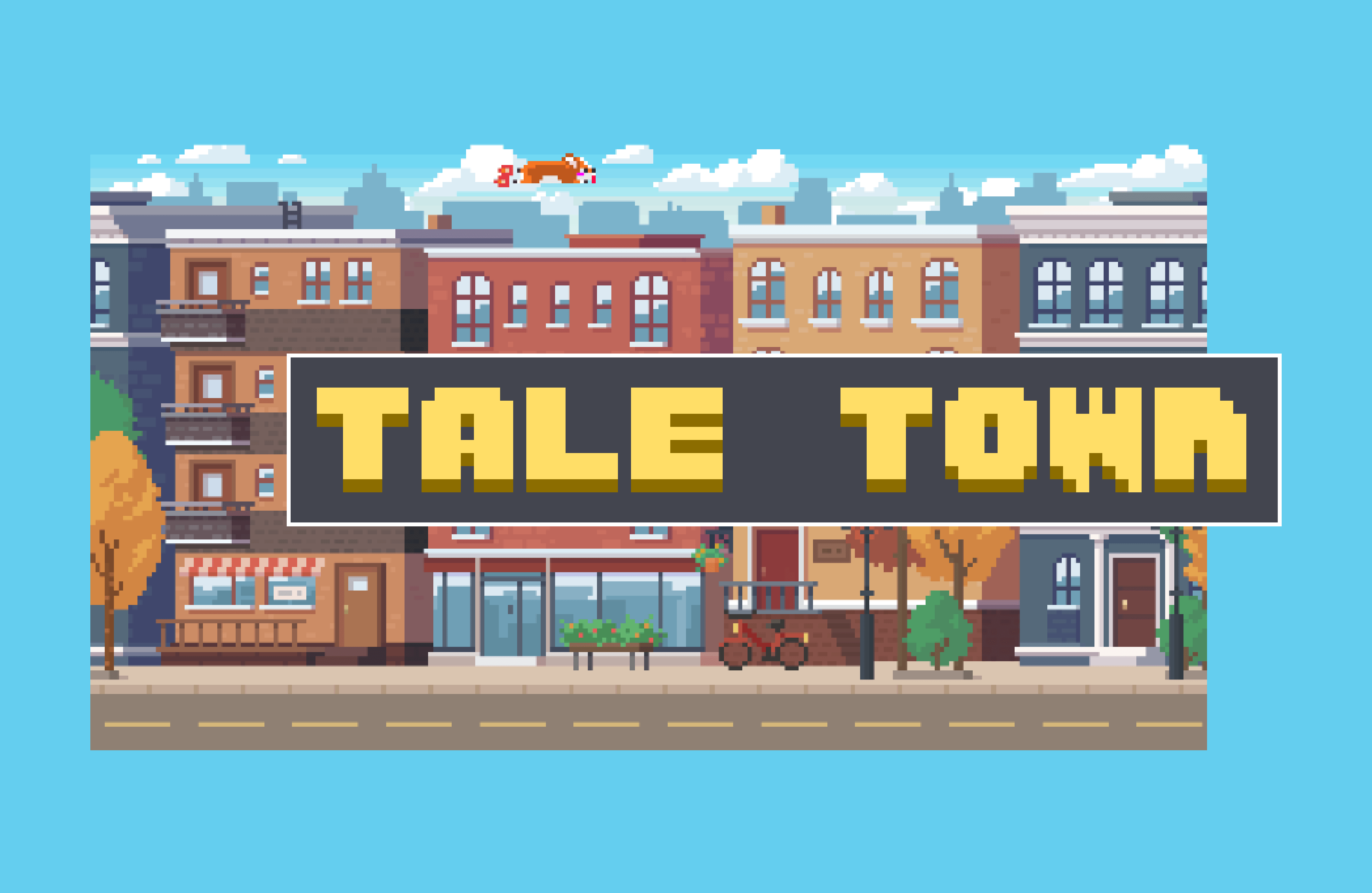 Image of digital city with tale town title